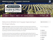 Tablet Screenshot of militellofarmsupply.com